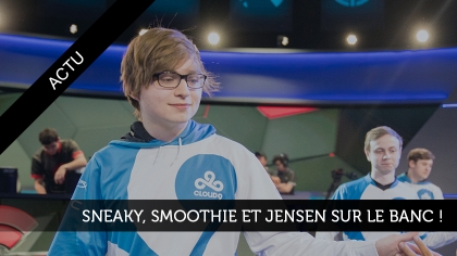 Sneaky, Smoothie et Jensen sur le banc !