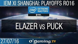 Elazer vs puCK - IEM XI Shanghai - Ro16