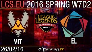 Vitality vs Elements - LCS EU Spring Split 2016 - W7D2